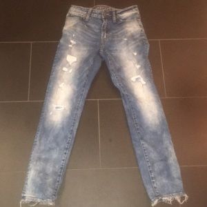 Ripped Blue American Eagle Jeans Slim size:26x28